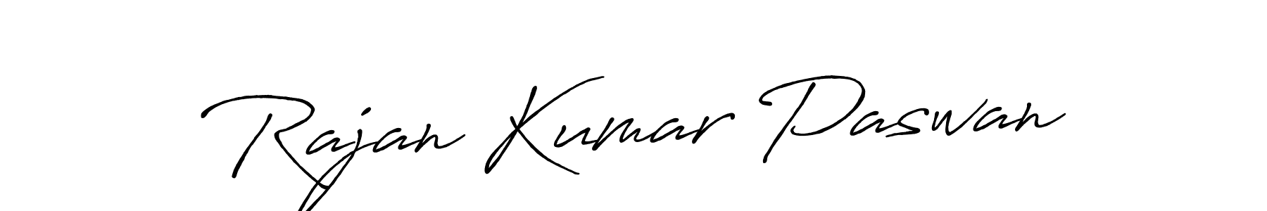 Also we have Rajan Kumar Paswan name is the best signature style. Create professional handwritten signature collection using Antro_Vectra_Bolder autograph style. Rajan Kumar Paswan signature style 7 images and pictures png