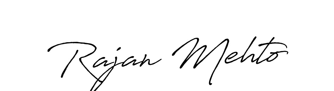 How to make Rajan Mehto signature? Antro_Vectra_Bolder is a professional autograph style. Create handwritten signature for Rajan Mehto name. Rajan Mehto signature style 7 images and pictures png