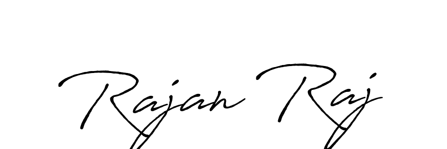 Also we have Rajan Raj name is the best signature style. Create professional handwritten signature collection using Antro_Vectra_Bolder autograph style. Rajan Raj signature style 7 images and pictures png