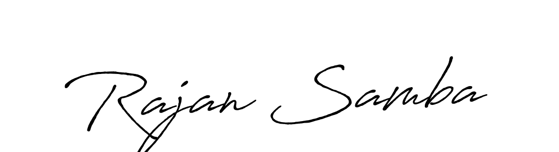 It looks lik you need a new signature style for name Rajan Samba. Design unique handwritten (Antro_Vectra_Bolder) signature with our free signature maker in just a few clicks. Rajan Samba signature style 7 images and pictures png