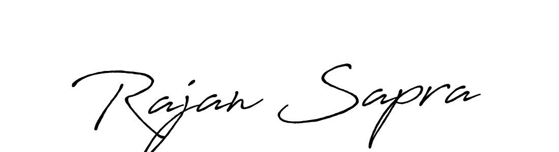 How to make Rajan Sapra signature? Antro_Vectra_Bolder is a professional autograph style. Create handwritten signature for Rajan Sapra name. Rajan Sapra signature style 7 images and pictures png