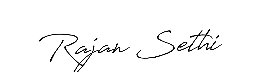 You should practise on your own different ways (Antro_Vectra_Bolder) to write your name (Rajan Sethi) in signature. don't let someone else do it for you. Rajan Sethi signature style 7 images and pictures png