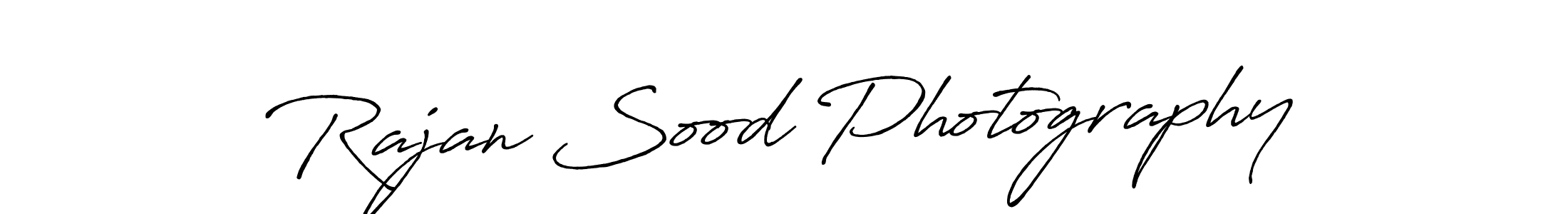 Create a beautiful signature design for name Rajan Sood Photography. With this signature (Antro_Vectra_Bolder) fonts, you can make a handwritten signature for free. Rajan Sood Photography signature style 7 images and pictures png