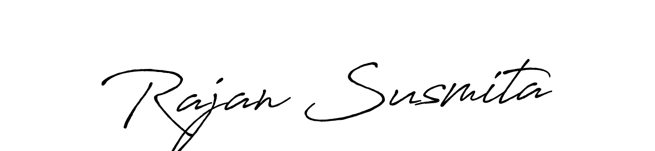 This is the best signature style for the Rajan Susmita name. Also you like these signature font (Antro_Vectra_Bolder). Mix name signature. Rajan Susmita signature style 7 images and pictures png