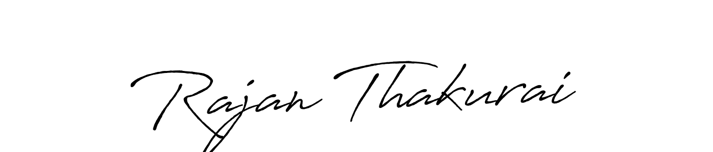 Make a beautiful signature design for name Rajan Thakurai. With this signature (Antro_Vectra_Bolder) style, you can create a handwritten signature for free. Rajan Thakurai signature style 7 images and pictures png