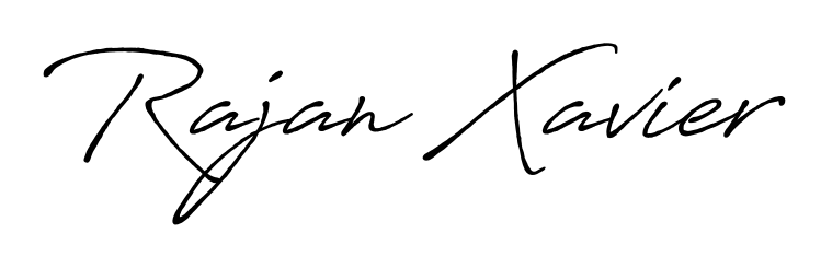 Upgrade your professional image with Rajan Xavier signature created with Antro_Vectra_Bolder font. Fast, free, and watermark-free download. Rajan Xavier signature style 7 images and pictures png