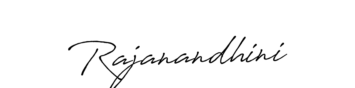 How to make Rajanandhini signature? Antro_Vectra_Bolder is a professional autograph style. Create handwritten signature for Rajanandhini name. Rajanandhini signature style 7 images and pictures png