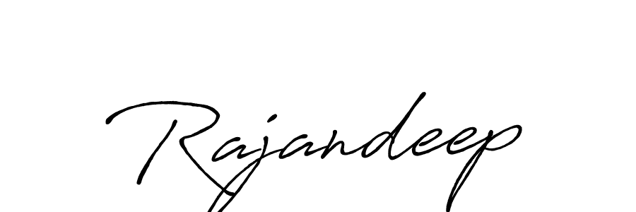 How to make Rajandeep signature? Antro_Vectra_Bolder is a professional autograph style. Create handwritten signature for Rajandeep name. Rajandeep signature style 7 images and pictures png