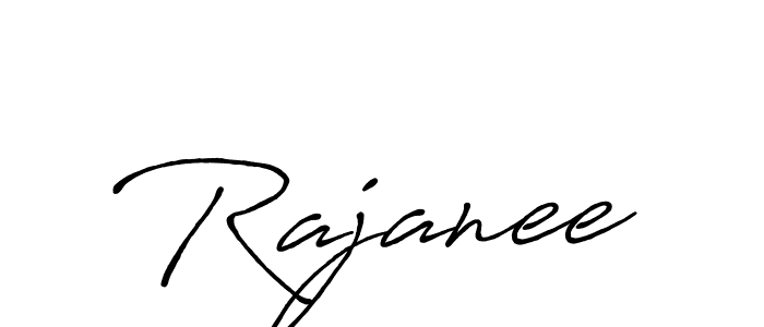 Rajanee stylish signature style. Best Handwritten Sign (Antro_Vectra_Bolder) for my name. Handwritten Signature Collection Ideas for my name Rajanee. Rajanee signature style 7 images and pictures png