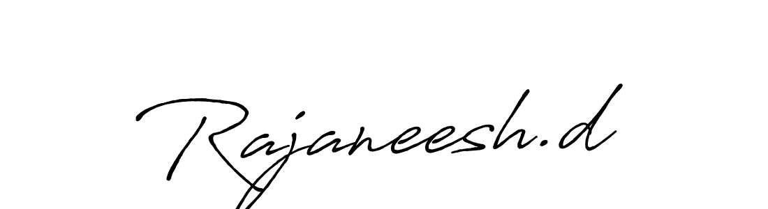 Make a beautiful signature design for name Rajaneesh.d. Use this online signature maker to create a handwritten signature for free. Rajaneesh.d signature style 7 images and pictures png