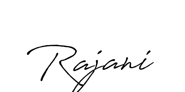 Create a beautiful signature design for name Rajani. With this signature (Antro_Vectra_Bolder) fonts, you can make a handwritten signature for free. Rajani signature style 7 images and pictures png