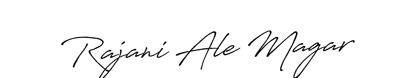 It looks lik you need a new signature style for name Rajani Ale Magar. Design unique handwritten (Antro_Vectra_Bolder) signature with our free signature maker in just a few clicks. Rajani Ale Magar signature style 7 images and pictures png