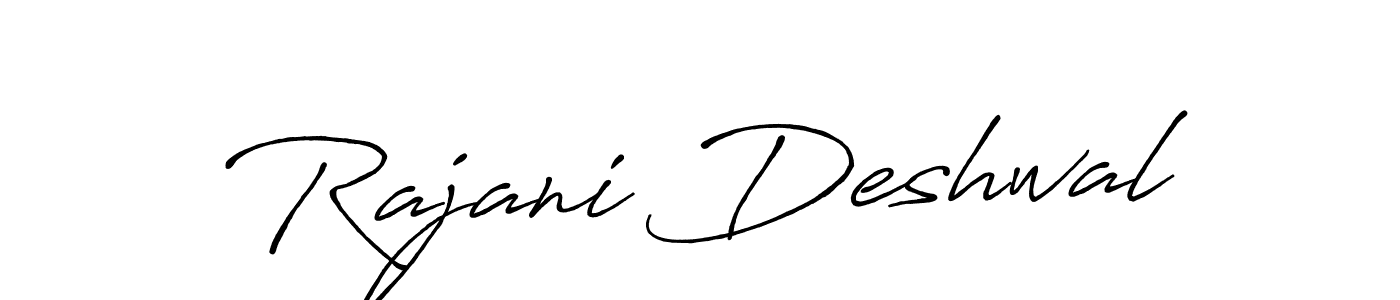 Also You can easily find your signature by using the search form. We will create Rajani Deshwal name handwritten signature images for you free of cost using Antro_Vectra_Bolder sign style. Rajani Deshwal signature style 7 images and pictures png