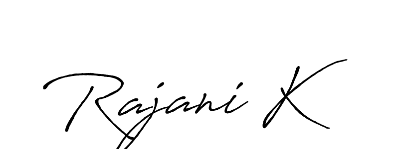 Also we have Rajani K name is the best signature style. Create professional handwritten signature collection using Antro_Vectra_Bolder autograph style. Rajani K signature style 7 images and pictures png