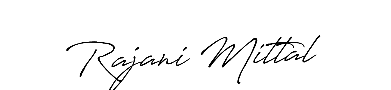 Also we have Rajani Mittal name is the best signature style. Create professional handwritten signature collection using Antro_Vectra_Bolder autograph style. Rajani Mittal signature style 7 images and pictures png