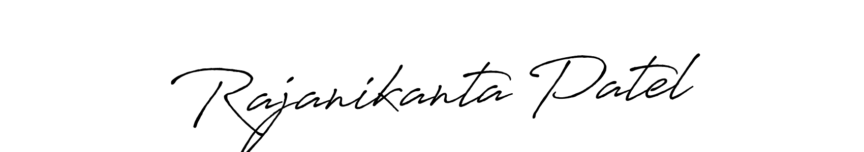 Create a beautiful signature design for name Rajanikanta Patel. With this signature (Antro_Vectra_Bolder) fonts, you can make a handwritten signature for free. Rajanikanta Patel signature style 7 images and pictures png