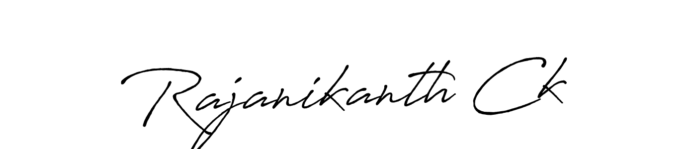Create a beautiful signature design for name Rajanikanth Ck. With this signature (Antro_Vectra_Bolder) fonts, you can make a handwritten signature for free. Rajanikanth Ck signature style 7 images and pictures png