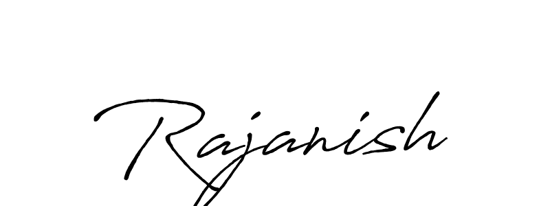 Also we have Rajanish name is the best signature style. Create professional handwritten signature collection using Antro_Vectra_Bolder autograph style. Rajanish signature style 7 images and pictures png
