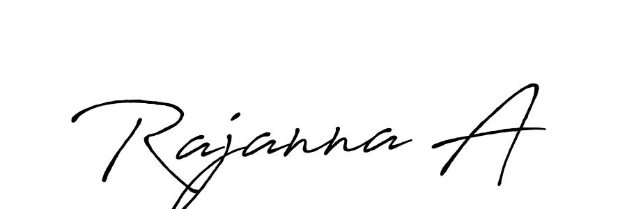 Design your own signature with our free online signature maker. With this signature software, you can create a handwritten (Antro_Vectra_Bolder) signature for name Rajanna A. Rajanna A signature style 7 images and pictures png