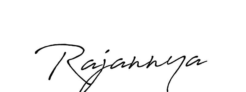 Make a beautiful signature design for name Rajannya. With this signature (Antro_Vectra_Bolder) style, you can create a handwritten signature for free. Rajannya signature style 7 images and pictures png