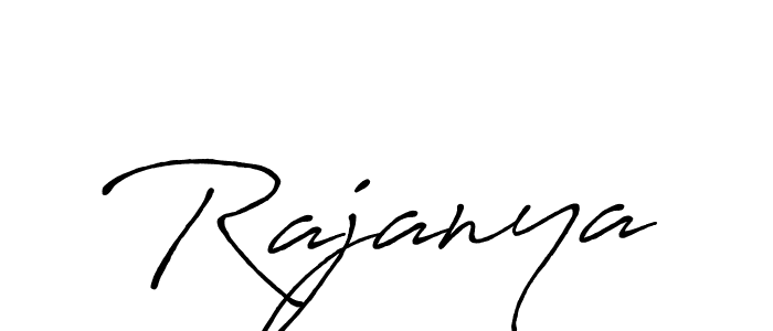Rajanya stylish signature style. Best Handwritten Sign (Antro_Vectra_Bolder) for my name. Handwritten Signature Collection Ideas for my name Rajanya. Rajanya signature style 7 images and pictures png