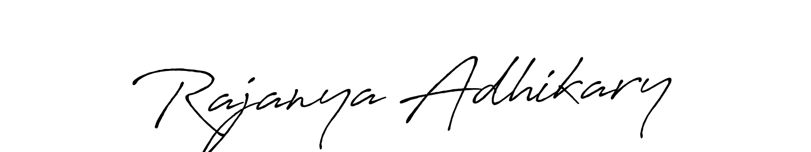 How to make Rajanya Adhikary signature? Antro_Vectra_Bolder is a professional autograph style. Create handwritten signature for Rajanya Adhikary name. Rajanya Adhikary signature style 7 images and pictures png