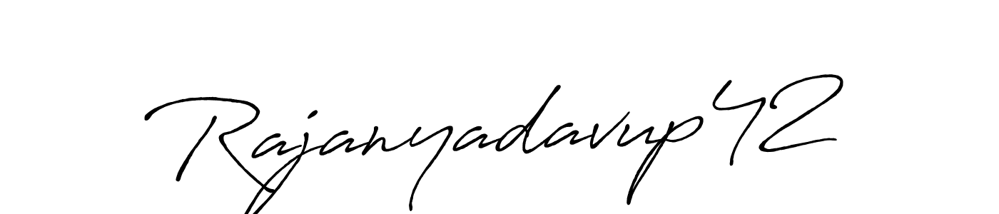 How to make Rajanyadavup42 name signature. Use Antro_Vectra_Bolder style for creating short signs online. This is the latest handwritten sign. Rajanyadavup42 signature style 7 images and pictures png