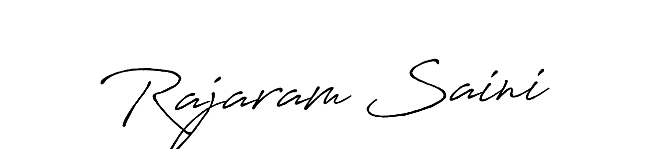 Also we have Rajaram Saini name is the best signature style. Create professional handwritten signature collection using Antro_Vectra_Bolder autograph style. Rajaram Saini signature style 7 images and pictures png
