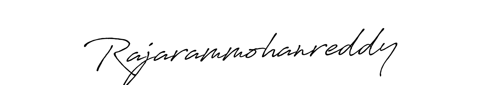 Design your own signature with our free online signature maker. With this signature software, you can create a handwritten (Antro_Vectra_Bolder) signature for name Rajarammohanreddy. Rajarammohanreddy signature style 7 images and pictures png