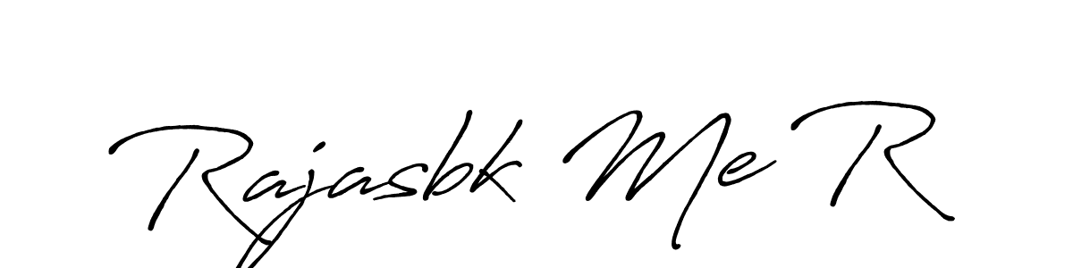 The best way (Antro_Vectra_Bolder) to make a short signature is to pick only two or three words in your name. The name Rajasbk Me R include a total of six letters. For converting this name. Rajasbk Me R signature style 7 images and pictures png