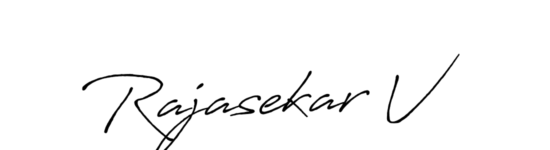Also we have Rajasekar V name is the best signature style. Create professional handwritten signature collection using Antro_Vectra_Bolder autograph style. Rajasekar V signature style 7 images and pictures png