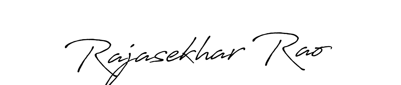 Make a beautiful signature design for name Rajasekhar Rao. With this signature (Antro_Vectra_Bolder) style, you can create a handwritten signature for free. Rajasekhar Rao signature style 7 images and pictures png