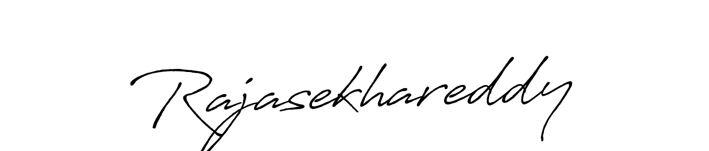 How to make Rajasekhareddy name signature. Use Antro_Vectra_Bolder style for creating short signs online. This is the latest handwritten sign. Rajasekhareddy signature style 7 images and pictures png