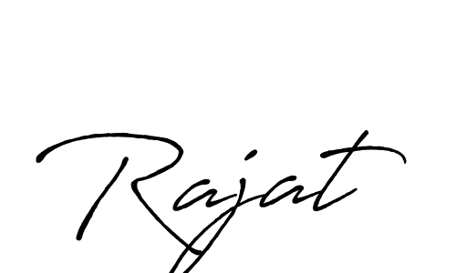 Create a beautiful signature design for name Rajat. With this signature (Antro_Vectra_Bolder) fonts, you can make a handwritten signature for free. Rajat signature style 7 images and pictures png