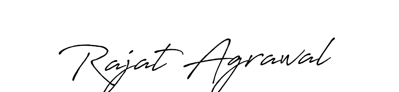 Rajat Agrawal stylish signature style. Best Handwritten Sign (Antro_Vectra_Bolder) for my name. Handwritten Signature Collection Ideas for my name Rajat Agrawal. Rajat Agrawal signature style 7 images and pictures png