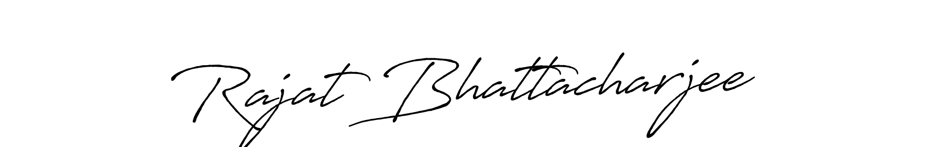 Rajat Bhattacharjee stylish signature style. Best Handwritten Sign (Antro_Vectra_Bolder) for my name. Handwritten Signature Collection Ideas for my name Rajat Bhattacharjee. Rajat Bhattacharjee signature style 7 images and pictures png