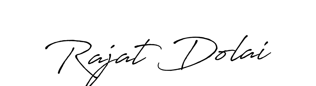 Design your own signature with our free online signature maker. With this signature software, you can create a handwritten (Antro_Vectra_Bolder) signature for name Rajat Dolai. Rajat Dolai signature style 7 images and pictures png