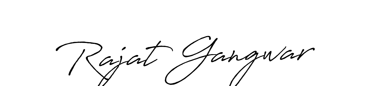 You should practise on your own different ways (Antro_Vectra_Bolder) to write your name (Rajat Gangwar) in signature. don't let someone else do it for you. Rajat Gangwar signature style 7 images and pictures png