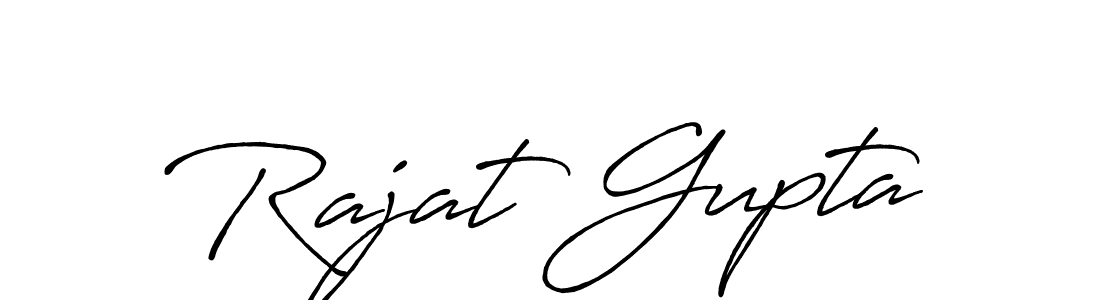 Create a beautiful signature design for name Rajat Gupta. With this signature (Antro_Vectra_Bolder) fonts, you can make a handwritten signature for free. Rajat Gupta signature style 7 images and pictures png