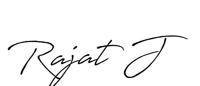 Also You can easily find your signature by using the search form. We will create Rajat J name handwritten signature images for you free of cost using Antro_Vectra_Bolder sign style. Rajat J signature style 7 images and pictures png