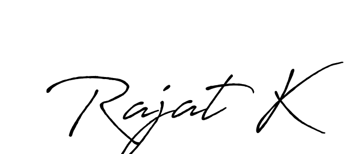Once you've used our free online signature maker to create your best signature Antro_Vectra_Bolder style, it's time to enjoy all of the benefits that Rajat K name signing documents. Rajat K signature style 7 images and pictures png