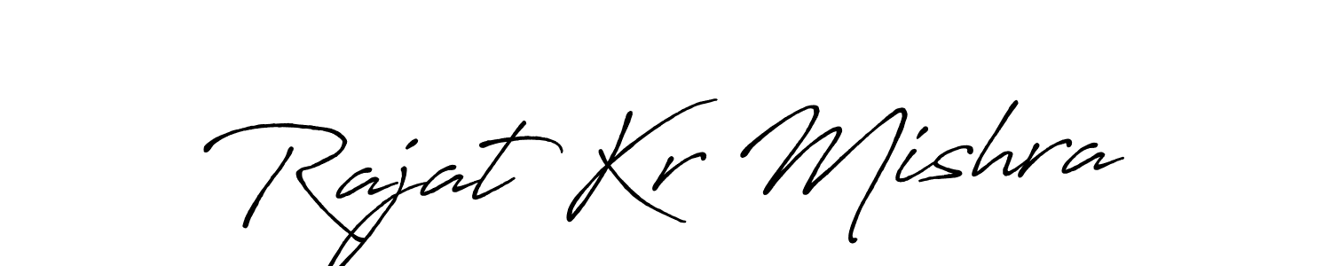 Rajat Kr Mishra stylish signature style. Best Handwritten Sign (Antro_Vectra_Bolder) for my name. Handwritten Signature Collection Ideas for my name Rajat Kr Mishra. Rajat Kr Mishra signature style 7 images and pictures png