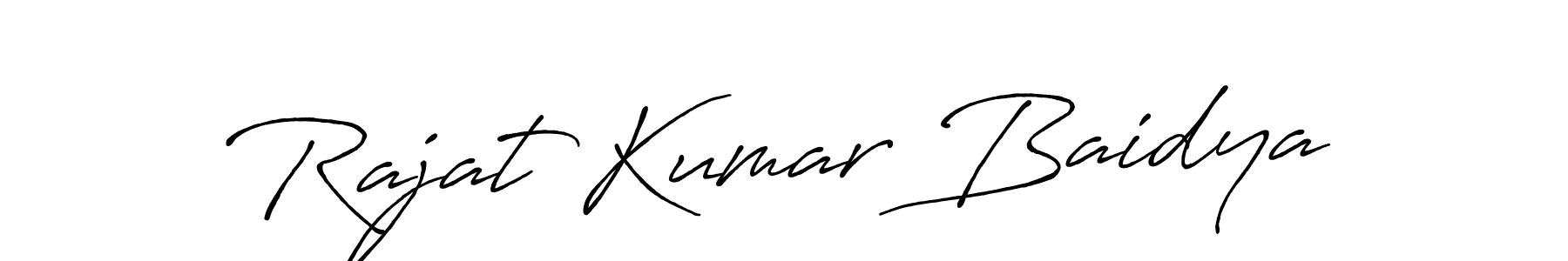 Also we have Rajat Kumar Baidya name is the best signature style. Create professional handwritten signature collection using Antro_Vectra_Bolder autograph style. Rajat Kumar Baidya signature style 7 images and pictures png