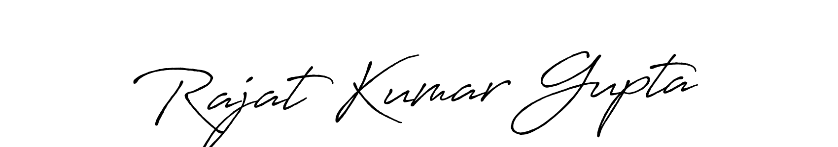 How to make Rajat Kumar Gupta name signature. Use Antro_Vectra_Bolder style for creating short signs online. This is the latest handwritten sign. Rajat Kumar Gupta signature style 7 images and pictures png