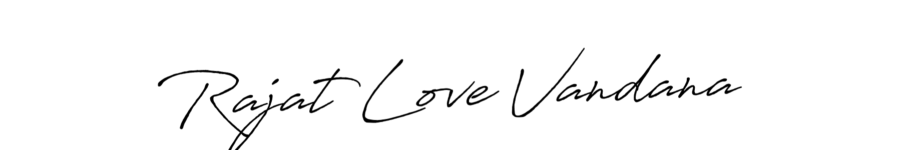 How to make Rajat Love Vandana signature? Antro_Vectra_Bolder is a professional autograph style. Create handwritten signature for Rajat Love Vandana name. Rajat Love Vandana signature style 7 images and pictures png