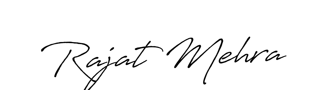 It looks lik you need a new signature style for name Rajat Mehra. Design unique handwritten (Antro_Vectra_Bolder) signature with our free signature maker in just a few clicks. Rajat Mehra signature style 7 images and pictures png