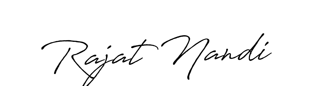 Also we have Rajat Nandi name is the best signature style. Create professional handwritten signature collection using Antro_Vectra_Bolder autograph style. Rajat Nandi signature style 7 images and pictures png