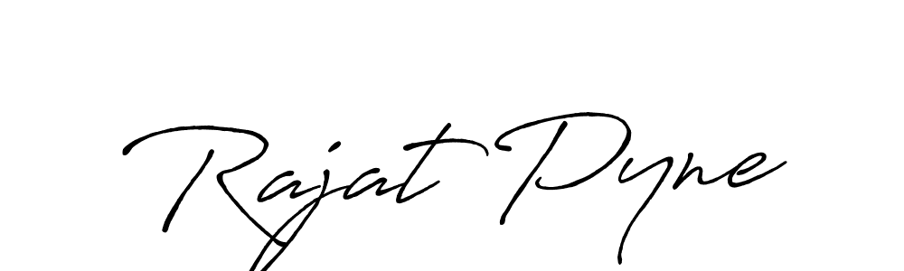 Rajat Pyne stylish signature style. Best Handwritten Sign (Antro_Vectra_Bolder) for my name. Handwritten Signature Collection Ideas for my name Rajat Pyne. Rajat Pyne signature style 7 images and pictures png