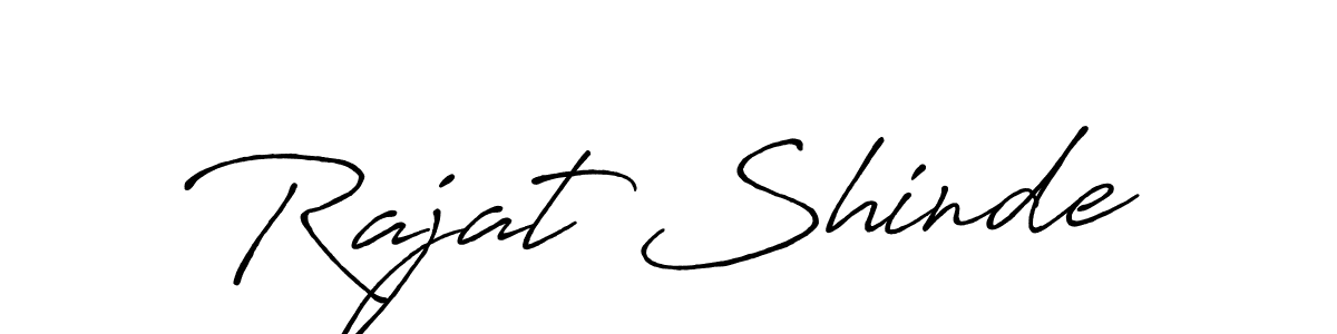 This is the best signature style for the Rajat Shinde name. Also you like these signature font (Antro_Vectra_Bolder). Mix name signature. Rajat Shinde signature style 7 images and pictures png