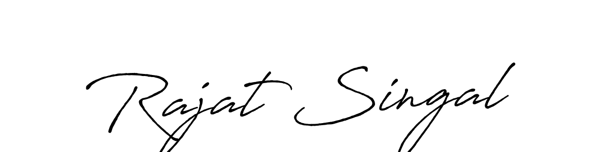 Antro_Vectra_Bolder is a professional signature style that is perfect for those who want to add a touch of class to their signature. It is also a great choice for those who want to make their signature more unique. Get Rajat Singal name to fancy signature for free. Rajat Singal signature style 7 images and pictures png